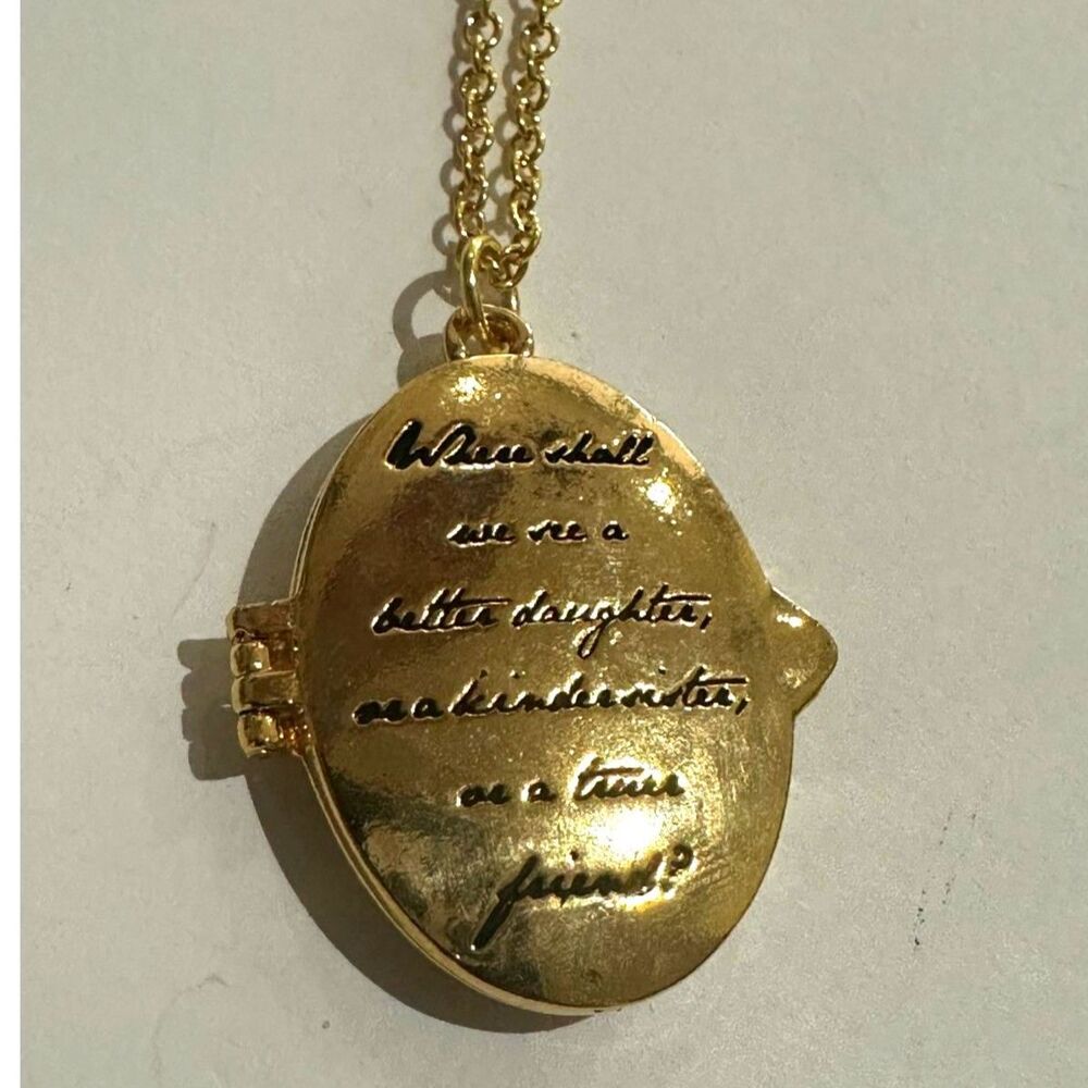 Jane Austen Inspired "Emma" Quote Premium Locket Necklace